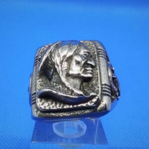 Bague chevalière gothique en acier inoxydable chirurgical 316L, profil indien, style rock, biker, gothique