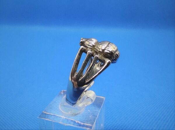 Bague gothique en acier inoxydable chirurgical 316L araignée, style rock, biker, gothique