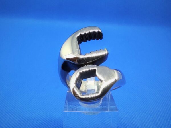 Bague gothique en acier inoxydable chirurgical 316L, clef de serrage, style rock, biker, gothique