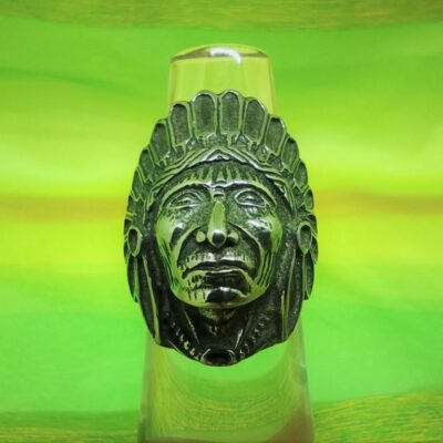 Bague gothique chef indien