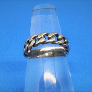 Bague alliance gothique en acier inoxydable chirurgical 316L, chaîne ajustable, style rock, gothique, biker
