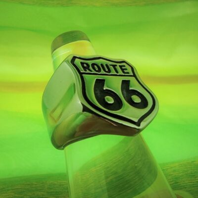 Bague chevalière route 66