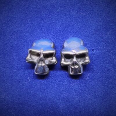 Boucles d'oreille gothique en acier inoxydable chirurgical 316L, tête de mort, style rock, biker, gothique, punk