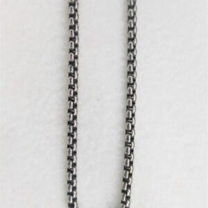 Collier classique noir en acier inoxydable chirurgical 316L, petits mailles ronds, style classique, rock, biker