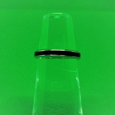 Bague alliance noire fine