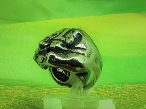 Bague gothique en acier chirurgical 316L, poing américain avec symboles, motif tête de mort, FTW, style rock, biker, gothique, punk