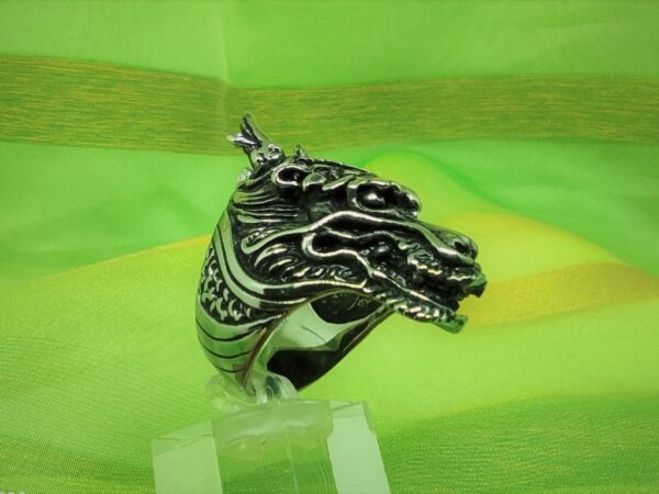 Bague gothique en acier inoxydable chirurgical 316L, tête de dragon, style rock, biker, gothique