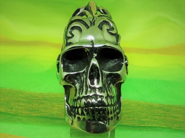Bague gothique en acier inoxydable chirurgical 316L, grande tête de mort, style rock, biker, gothique, punk