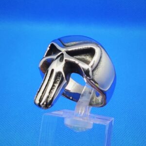 Bague i gothique en acier inoxydable chirurgical 316L, punisher, style rock, biker, gothique, punk