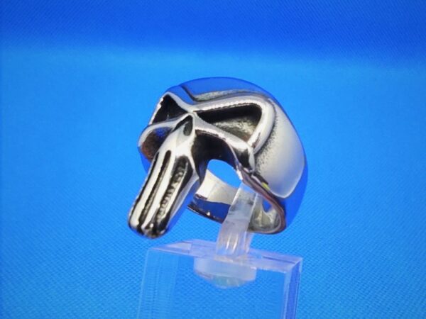 Bague i gothique en acier inoxydable chirurgical 316L, punisher, style rock, biker, gothique, punk