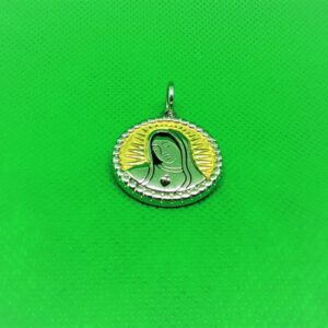 Pendentif acier médaillon de Ste. Marie, classique