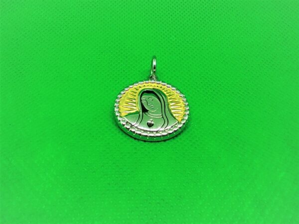 Pendentif acier médaillon de Ste. Marie, classique