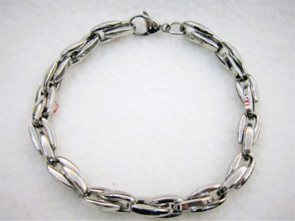 Bracelet classique en acier chirurgical, maille forçat, ajustable