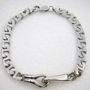 Bracelet classique en acier chirurgical 316L, maille marin, motif nœud marin, ajustable