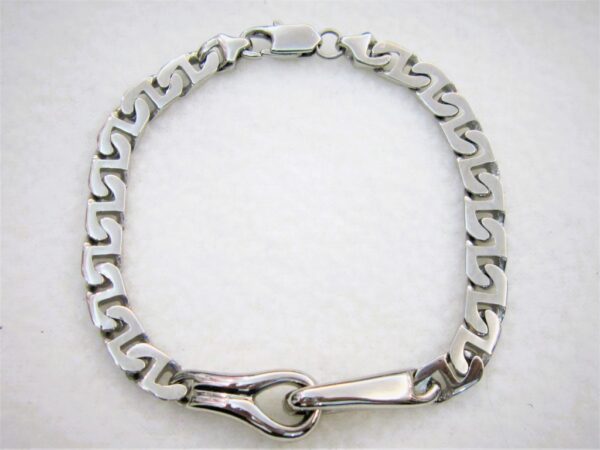Bracelet classique en acier chirurgical 316L, maille marin, motif nœud marin, ajustable