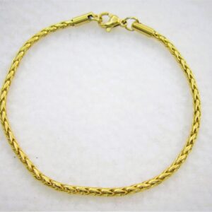 Bracelet classique en acier chirurgical, maille palmier