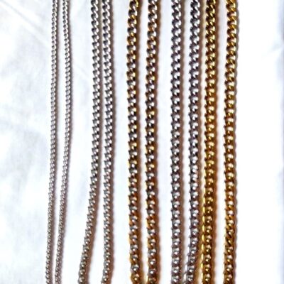 Bracelet classique maille gourmette, ajustable