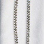 Collier classique en acier inoxydable chirurgical 316L, maille gourmette