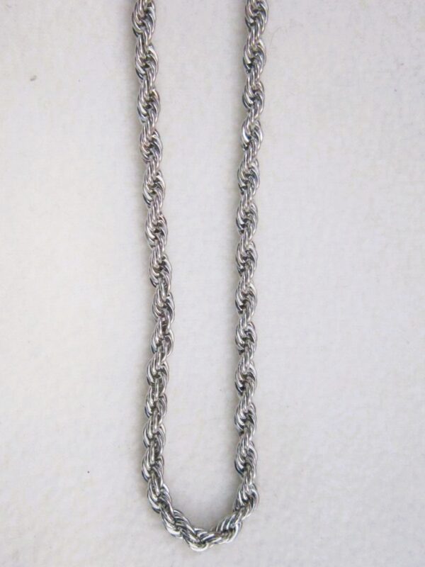Collier en acier inoxydable chirurgical 316L, maille torsadée