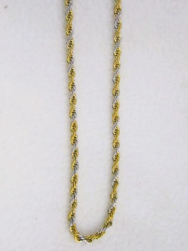 Collier en acier inoxydable chirurgical 316L, maille torsadée