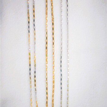 Collier en acier inoxydable chirurgical 316L, maille forçat carrée, ajustable