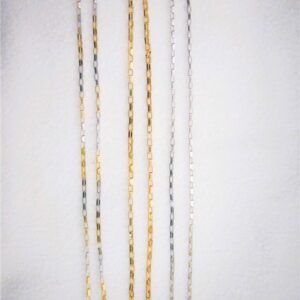 Collier en acier inoxydable chirurgical 316L, maille forçat carrée, ajustable