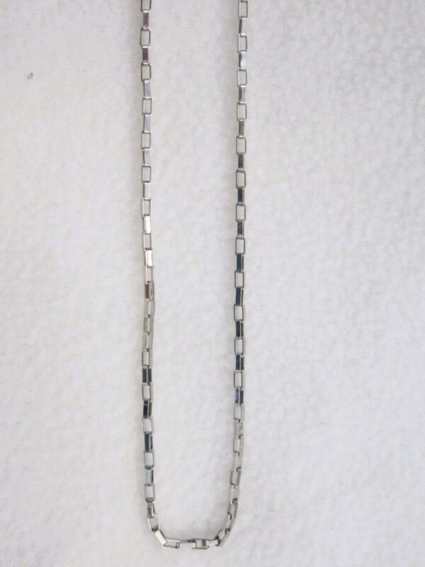 collier en acier inoxydable chirurgical 316L, maille forçat carrée, ajustable