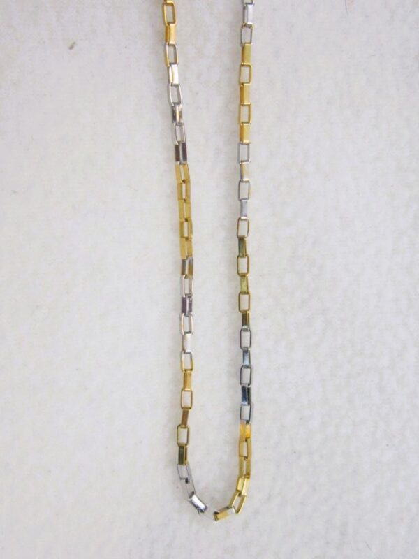 collier en acier inoxydable chirurgical 316L, maille forçat carrée, ajustable