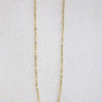 Collier classique en acier inoxydable chirurgical 316L, maille forçat plaqué or, ajustable