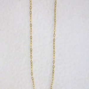 Collier classique en acier inoxydable chirurgical 316L, maille forçat plaqué or, ajustable
