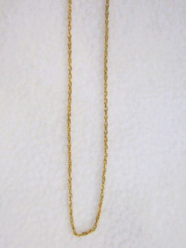 Collier classique en acier inoxydable chirurgical 316L, maille torsadée plaqué or, ajustable