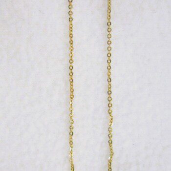 Collier C19 classique en acier inoxydable chirurgical 316L,maille forçat, plaqué or, ajustable