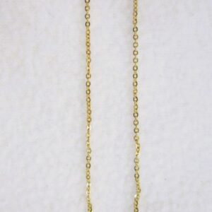 Collier C19 classique en acier inoxydable chirurgical 316L,maille forçat, plaqué or, ajustable