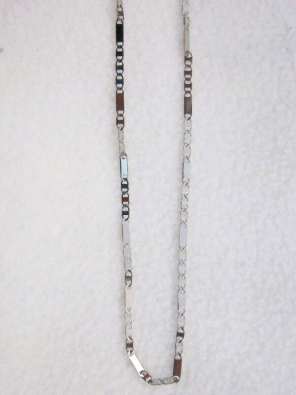 Collier D3 classique en acier inoxydable chirurgical 316L,maille grains, ajustable
