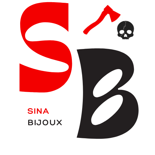 logo blanc sina bijoux gothique viking